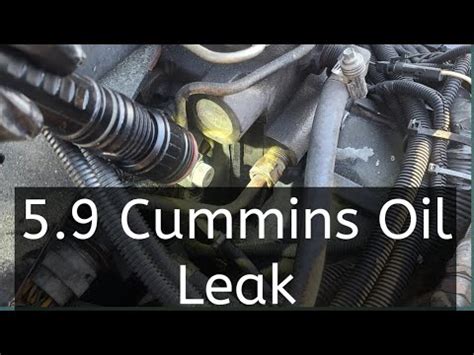 5.9 cummins oil leak driver side|dodge 3500: I have a oil leak. ON the drivers side it is a